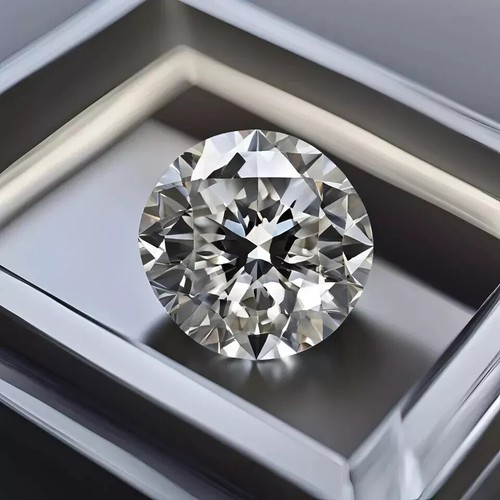 DIAMANTE NATURALE CERTIFICATO 0,50 CT TAGLIO TONDO GRADO D VVS1 +1 EXTRA OMAGGIO B47 - Foto 3 di 7