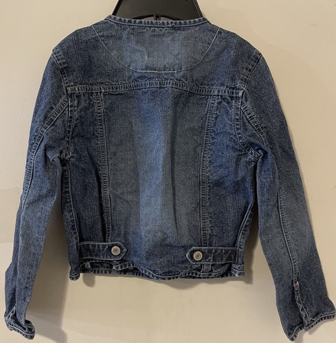 Gap Girls Size 5/6 Small Vintage Denim Style Snap Button Cotton Jacket! M1150 - Picture 3 of 3