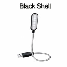 Mini USB LED Book Light 6 LEDs Portable Reading Lamp Black Blue For Laptop PC