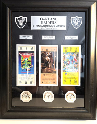 Raiders 3-Time Super Bowl Champions-NFL Licensed & Numbered 703 of 1000