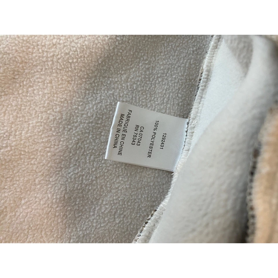 Chaleco polar House of Harlow 1960 Sherpa para mujer talla mediana cremallera bolsillos delanteros Foto 3 de 4