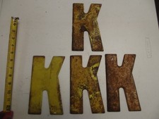 Vintage Metal 7.5 Tall Marquee Letter K buying one 
