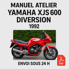 Manuel Atelier Yamaha XJS 600 Diversion 1992 Revue Technique Moto RMT CD PDF