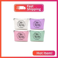 4 Pcs Sister Trip 2026 Makeup Bag Funny Girls Trip Gifts Favors Girls Weekend Si
