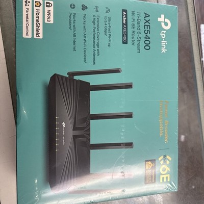 TP-Link Archer AXE5400 Wi-Fi 6E Tri-Band Router | Ultra-Fast 6GHz Speed