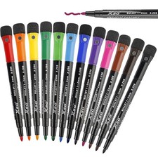 ABEIER whiteboard markers whiteboard pens12 Magnetic Whiteboard Pens and Eras...