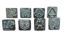 Craftool Co Leather Stamping Native American Indian 1" Stamp Set Of 8 Bear Eagle