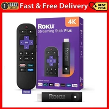 Ro ku Streaming Stick Plus 4K- HD Streaming Device for TV with Voice Remote -