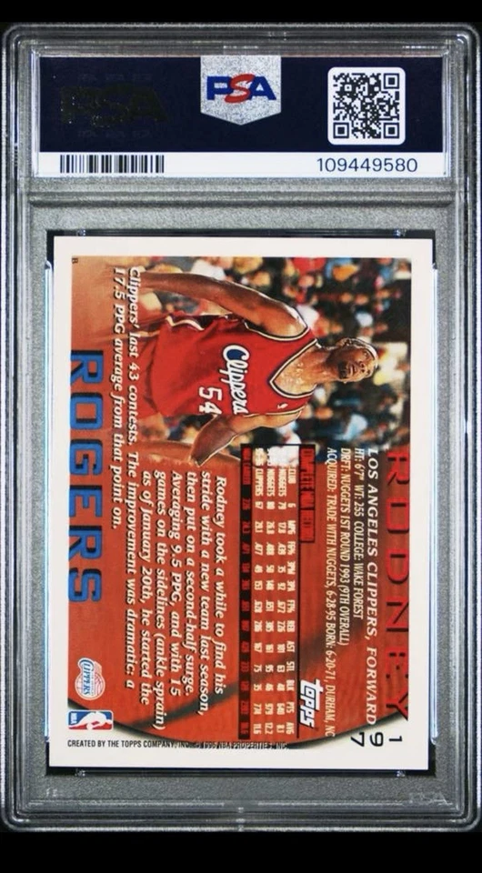 1996-97 Topps - Rodney Rogers #197 Foto 2 de 2