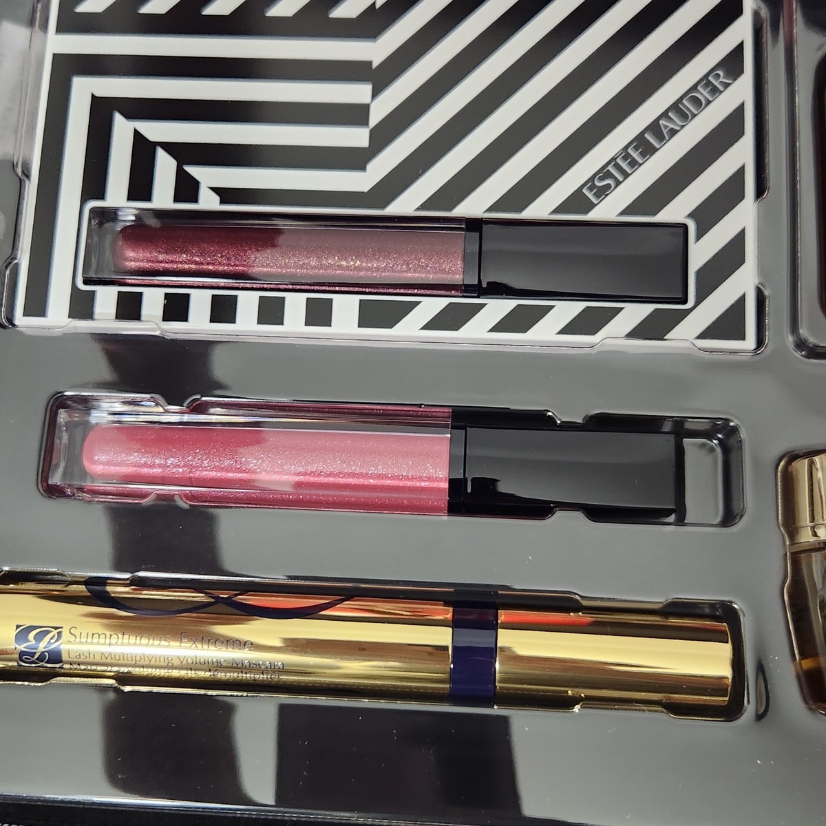 New Estee Lauder 9 Piece Holiday Cosmetics Makeup Case Gift Set