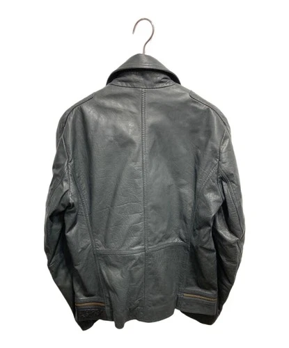 HUGO BOSS Leather Riders Jacket Men's Size 46 Black image 2