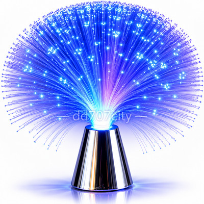 Color Changing Fiber Optic LED Lamp Night Light Bedroom Room Decor Gift