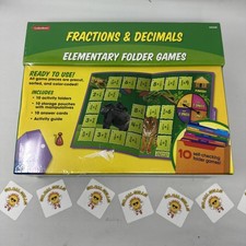 Lakeshore Fractions  Decimals - Elementary Folder Games - Grades 4-5 - New