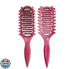 New Curl Defining Brush Ventilated Boar Bristle Hair Brush,Curl Brush For Cur