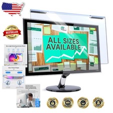 27" Monitor Protector - Blue Light Blocking, Anti-Scratch Film