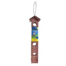 Red Wild Bird Suet Feeder, 4 Plug Capacity