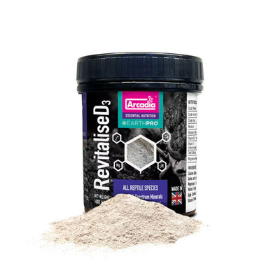 Arcadia EarthPro RevitaliseD3 100g - Calciumpulver für Reptilien und Amphibien