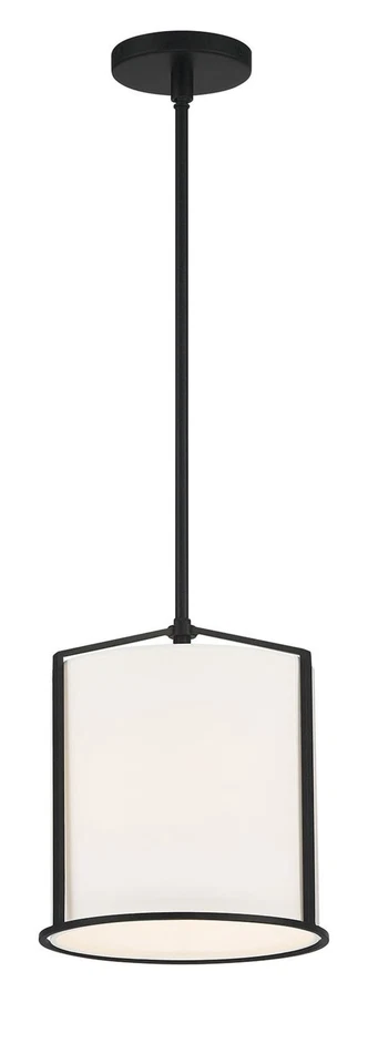 Crystorama Lighting Group CAR-9201 Carlyn 10"W Mini Pendant - Black - Image 4 of 4