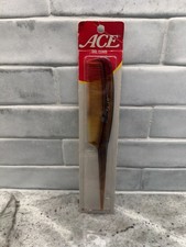 Vtg New Ace Rat Tail Hair Salon Comb Tortoise Shell Flame Treated Plastic 34