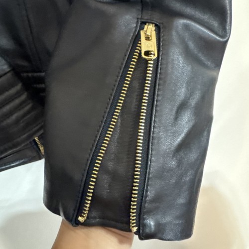 Michael Michael Kors Bikerjacke schwarz Leder Größe XL - Bild 14 von 20