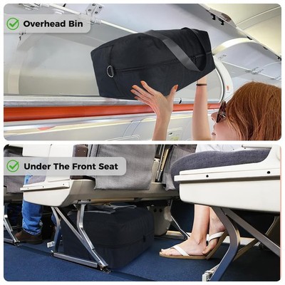 Bolsa de artículos personales aerolíneas 18 x 14 x 8 pulgadas debajo del asiento