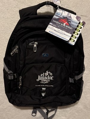El Jimador Tequila Black Canvas High Sierra Multi Functional Backpack NEW NWT
