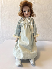 Vintage Antique German Bisque Head Doll Simon & Halbig 1041 8 1/2 H W/Stand