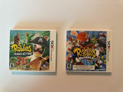Rabbids Rumble Rabbids Travel In Time Nintendo 3DS New Sealed 2 Game Lot