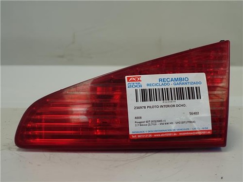 RÜCKLICHT RECHTS INNEN Peugeot 607 (9D/U) 2006 4008