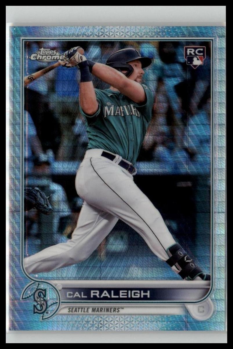 2022 Topps Chrome Sonic #149 Cal Raleigh Prism Refractor Rookie RC