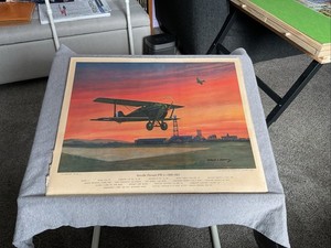 Lot Of 11 Charles Hubbell Military Fighter Plane Prints 1962 “The Peashooters “