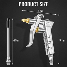 Adjustable Brass Air Nozzle Blow Gun Heavy Duty Air Compressor Dust Cleaning Tol