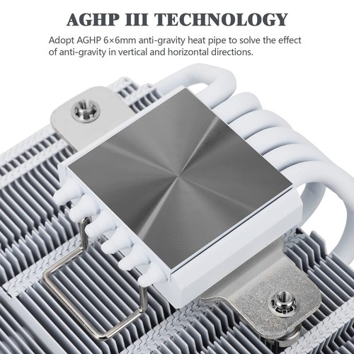 Thermalright AXP120-X67 White ARGB Low Profile CPU Air Cooler with Quite... - Photo 2/9