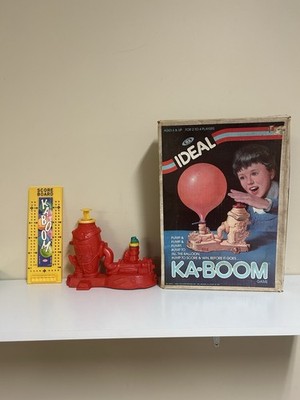 Vintage Ideal Ka-Boom Balloon Busting Game 1981 w/ Box Complete? 1965 Edition
