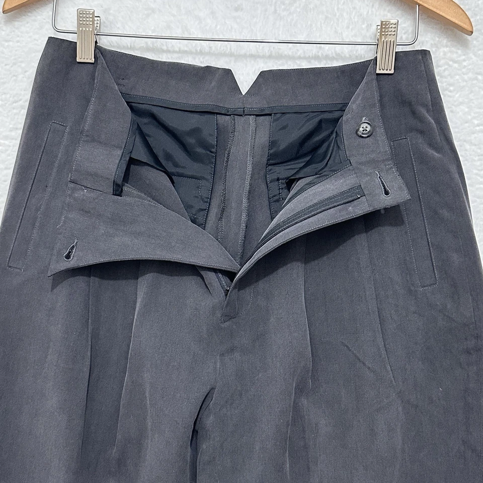 Pantalón J. Peterman The Glamour Negro Talla 12 Cápsula Lana Seda Dinero Antiguo A Medida Foto 4 de 4