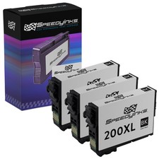 3PK Reman T200XL120 for EPSON 200XL Black Ink Cartridge Workforce WF-2520 XP-400