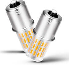 BA15S LED Bulb 12V-24V Warm White 2700K 1156 1141 1003 7506 P21W DC Bayonet Sing