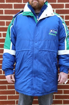 Seattle Seahawks Starter Jacket Parka OG 1990's Down NFL Steve