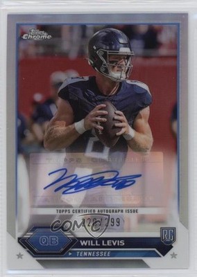 2023 Composite Topps Chrome Refractor 220/299 Will Levis Rookie Auto RC 0v2h