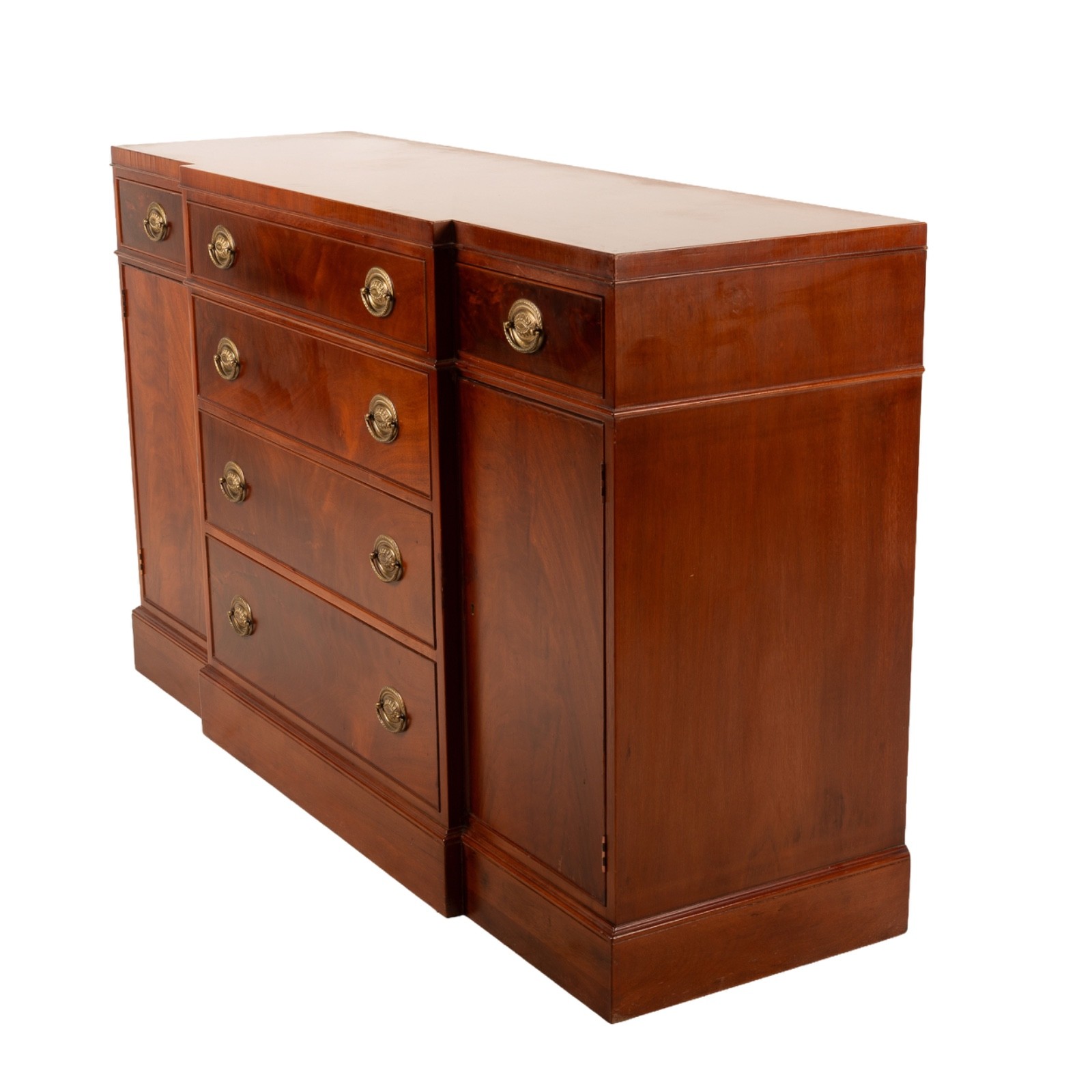 Baker Furniture Historic Charleston 4-Door Buffet; Mahogany Veneers & Inlay