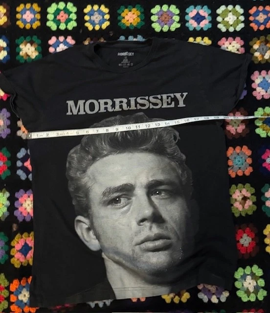 Camiseta MORRISSEY James Dean Tour usada para hombre GRANDE - manga enrollada - RARA  Foto 3 de 4
