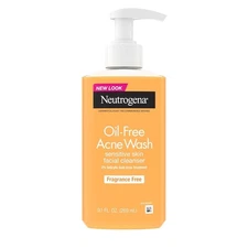 Oil-Free Acne Face Wash, Fragrance Free, Sensitive Skin Facial Cleans 9.1 Fl Oz