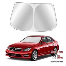 Custom Fit Windshield Sun Shade - Full Coverage, for Benz C-Class 2008-2014