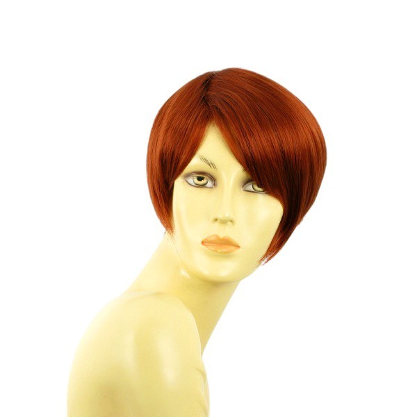 Perruque rousse courte ALEXANDRA ref 350 solution pour cheveux clairsemés - 2