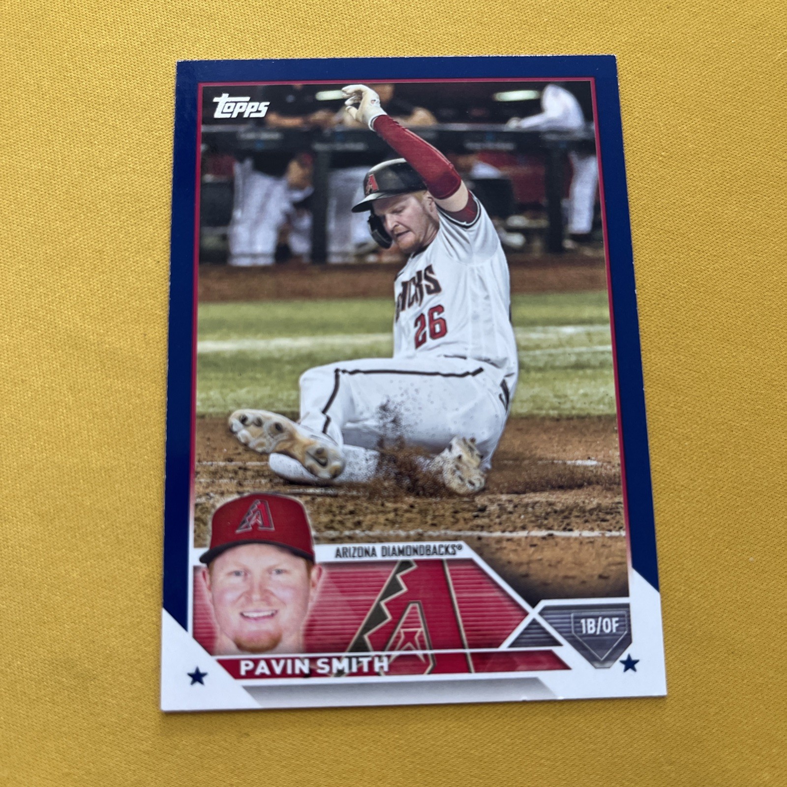 2023 TOPPS #312 PAVIN SMITH ROYAL BLUE ARIZONA DIAMONDBACKS