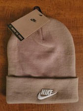 Adult Nike Peak Futura Beanie Hat Khaki/White HF0186-247 Cozy Winter Fall