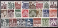 BRD - Bund / Bauten I und II  alle Werte 454-461 + 489-503 postfrisch ** # 7056
