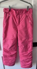 All in Motion Snow Pants - Girls - Adj. Waist - Color Pink - Size M Zip Pockets