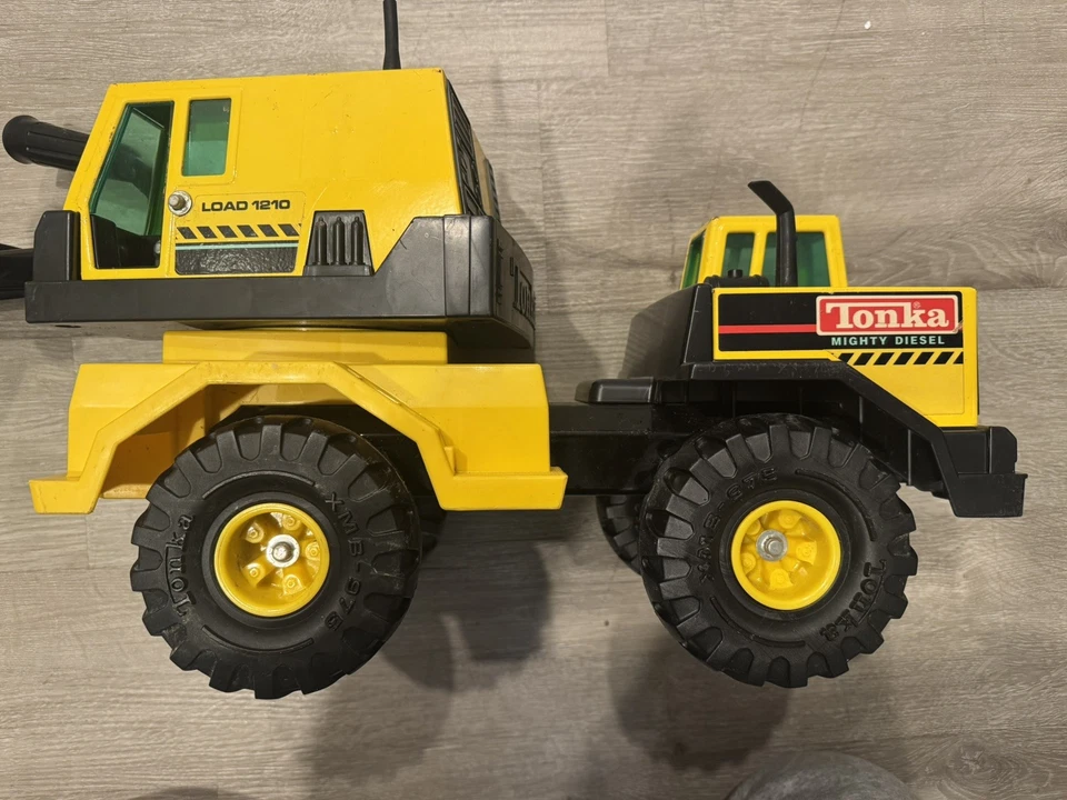 Retroexcavadora Steel Tonka 3931-A 1980 cargador de carga 1210 Mighty turbo diésel excavadora Foto 3 de 4