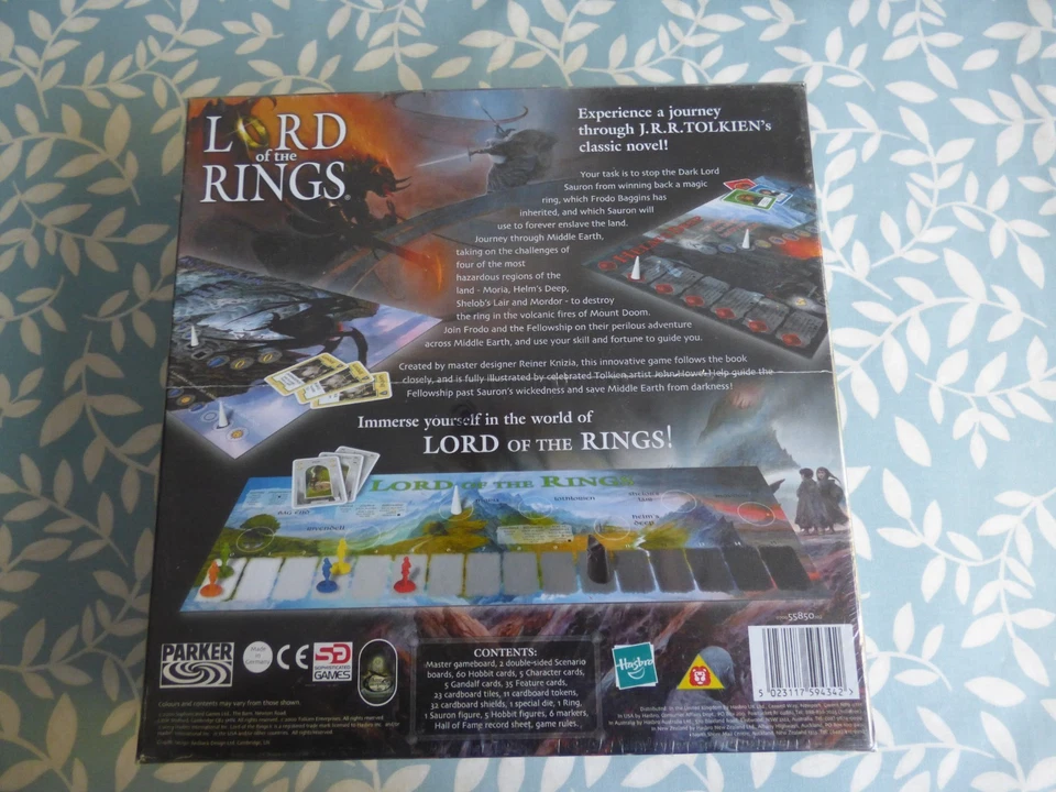 Lord Of The Rings Co-operative Board Game. Designed by Reiner Knizia. In Shrink. - Image 2 of 2